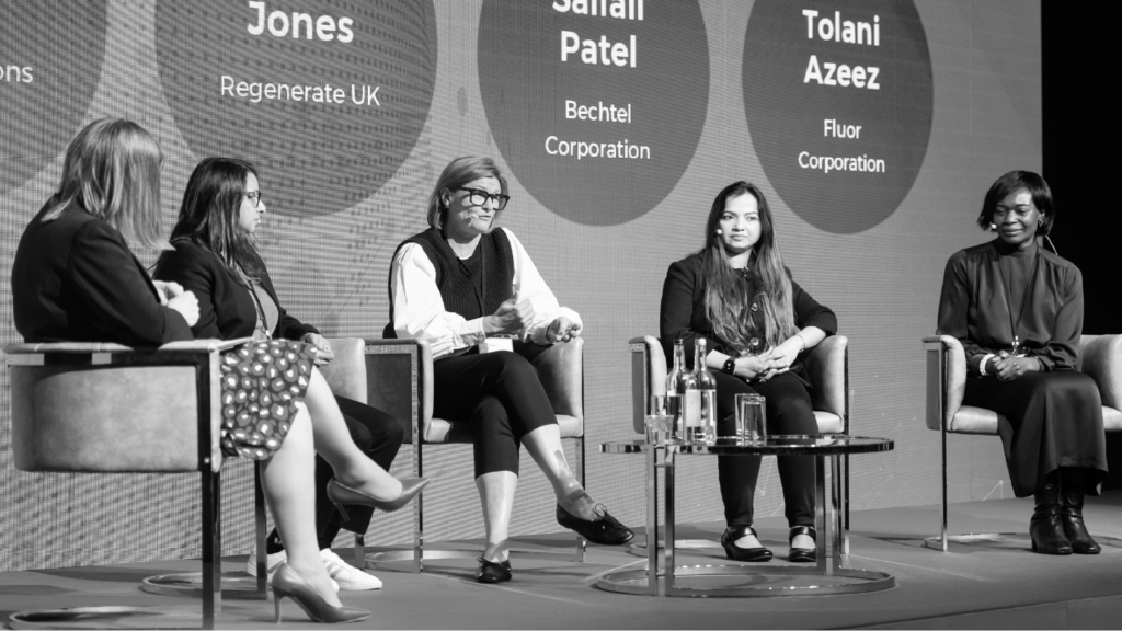 Female panel at Centuro GEC2023 discussing diversity, equity, and inclusion's impact on businesses.